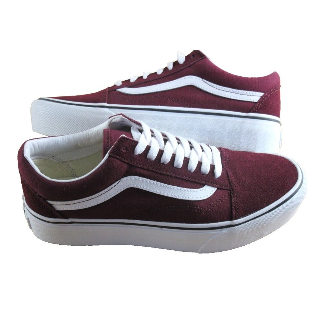Vans Women's Old Skool Platform Port Royale True White Platform Shoes Sizes NIB - Picture 7 of 7
